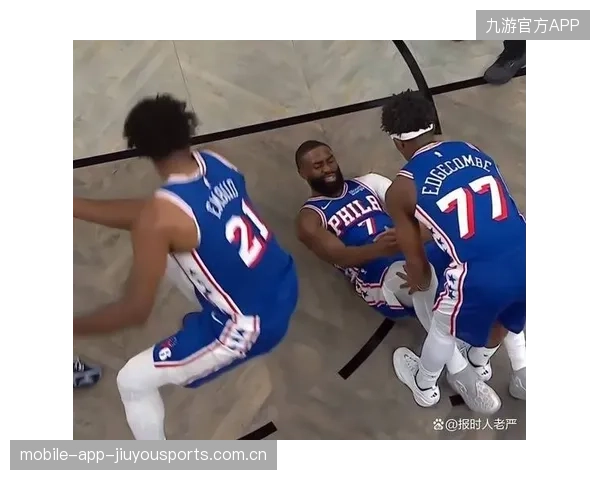 NBA大战：布朗与恩比德的碰撞，膝盖“扭了一下”却让球迷们心跳加速
